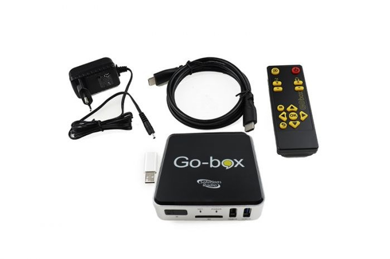 Gesproken ondertiteling en vergroting met de Go-Box