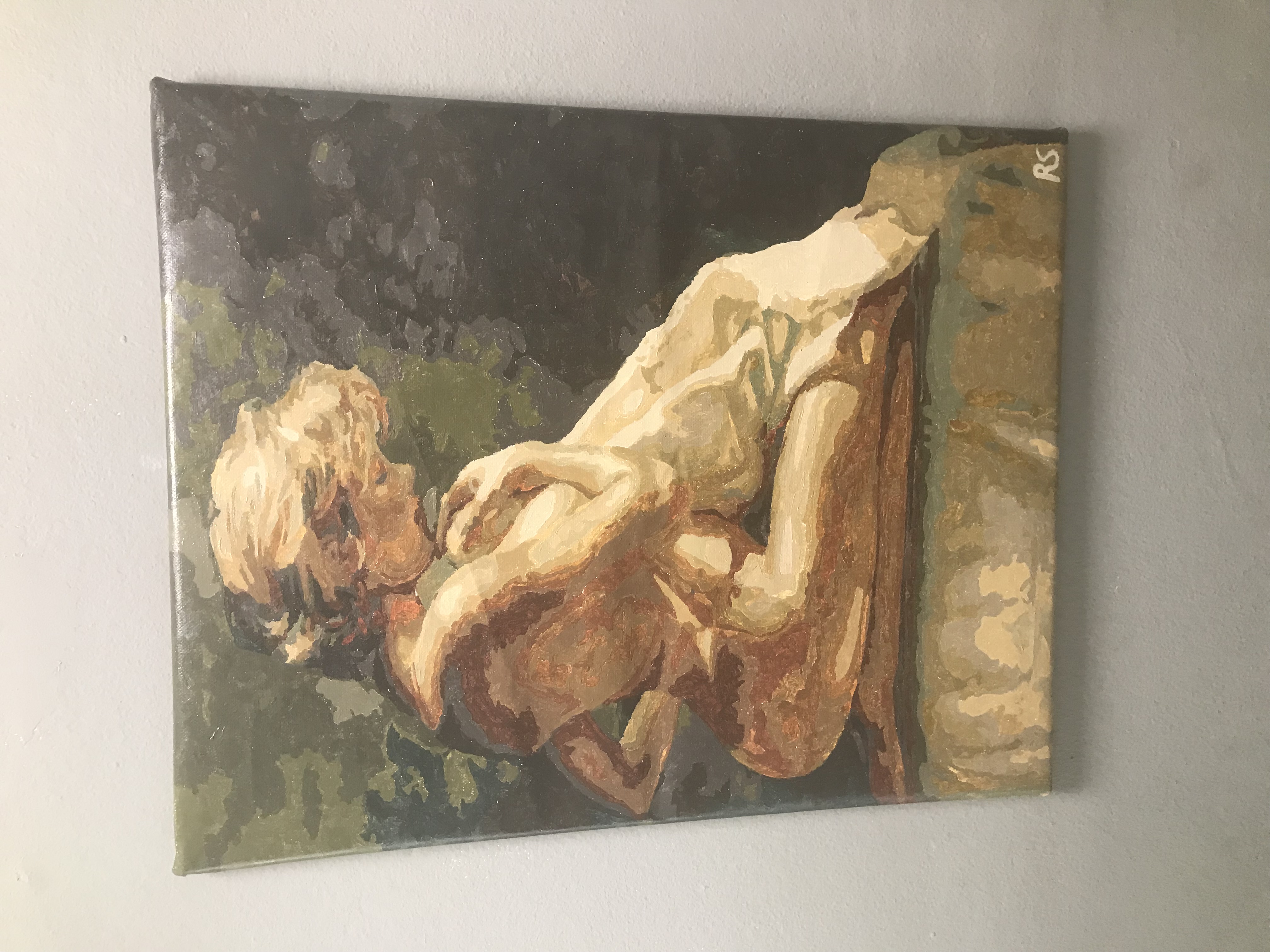 Foto 2 bij artikel "Meisje in badkamer (40 x 50cm)".